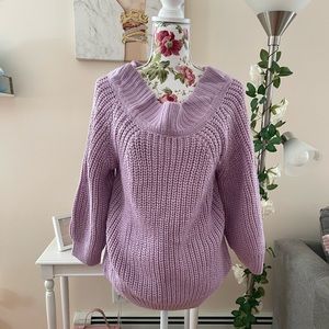 Dressfo Lavender Off-Shoulder Sweater Sz 6 New With Tags!